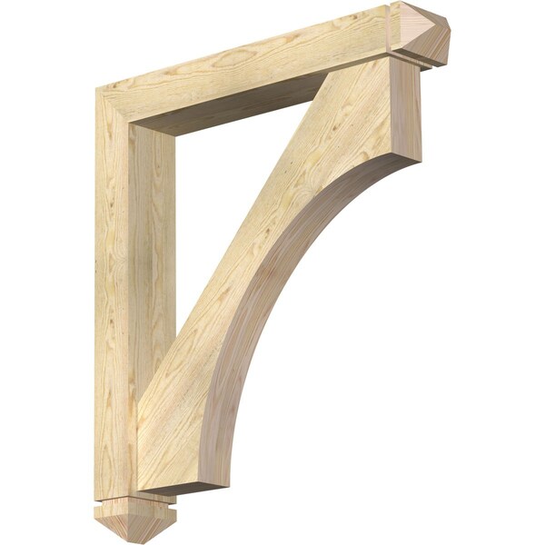 Ekena Millwork Westlake Arts and Crafts Rough Sawn Bracket w/ Offset Brace, Douglas Fir, 6"W x 36"D x 40"H BKT0604X36X40WTL03RDF - main